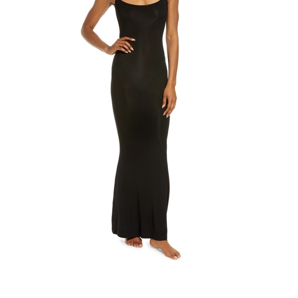 SKIMS ribbed long Slipdress size S-4-6